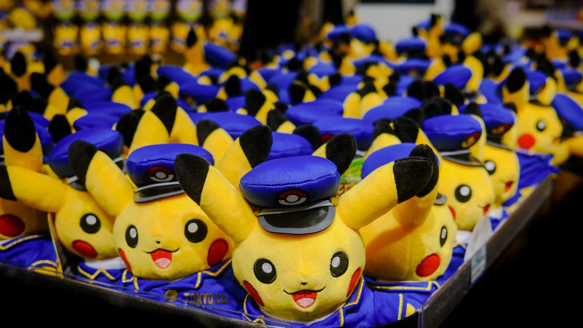 Tokyo Station train conductor Pikachus