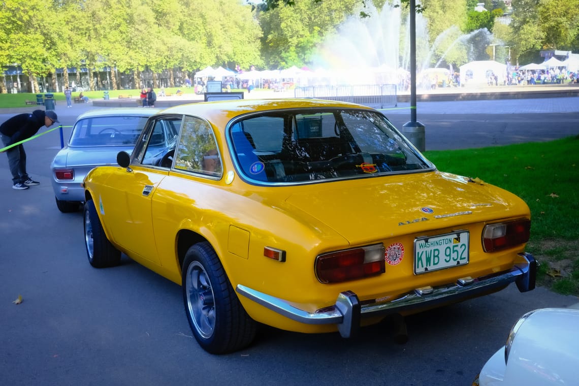 Italian cars at Seattle Center