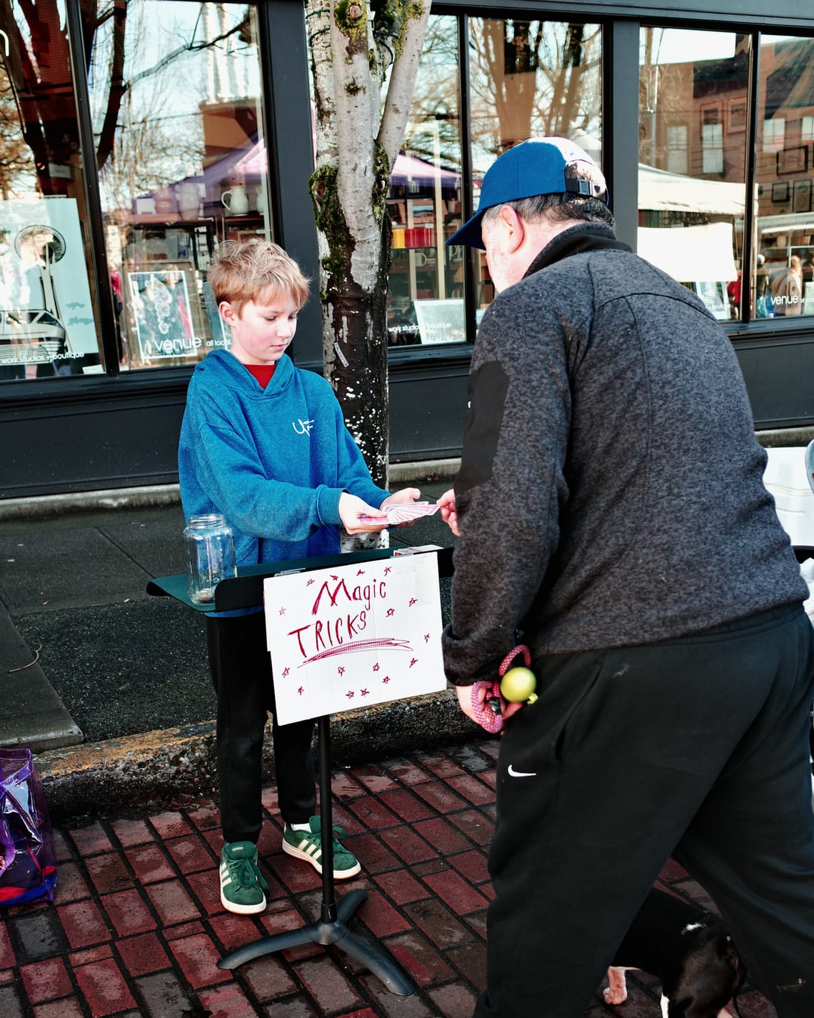 This kid at the Farmers market