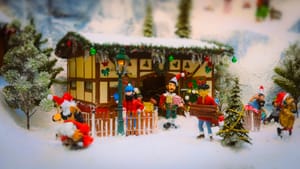 A tiny Christmas Village